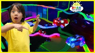 Magic Tracks Remote Control Toy Cars Challenge As Seen on TV Toys Unboxing [upl. by Sucramal]