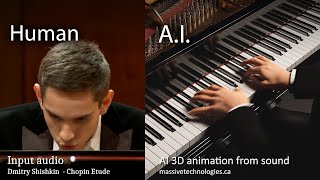 AI Creates 3D Piano Animation from Sound Concert Creator AI [upl. by Patterson]