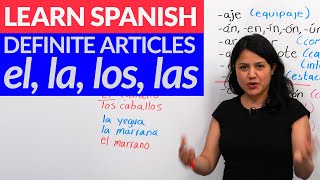 Choose the correct gender in Spanish el amp la  ALL you need to know about articles in Spanish [upl. by Cheadle85]