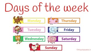 I Giorni della Settimana in Inglese  Days of The Week in English [upl. by Krute]