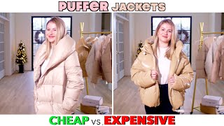 Cheap vs Expensive PUFFER JACKET EDITION [upl. by Enneicul]