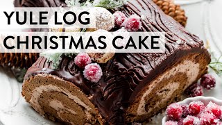 Yule Log Christmas Cake  Sallys Baking Recipes [upl. by Yup]