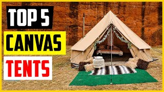 The 5 Best Canvas Tents In 2022 [upl. by Anialam]