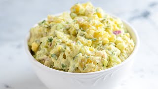 Easy Creamy Potato Salad Recipe [upl. by Nitza]