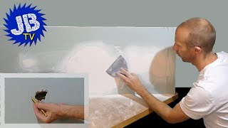 How to Repair Large Holes in Plasterboard  3 Simple Methods [upl. by Clein727]