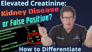 Elevated Creatinine  Kidney Disease or False Positive How to Differentiate [upl. by Shell]