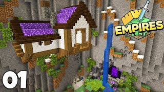 Empires SMP A Caves and Cliffs Starter House  Minecraft 117 Lets Play Episode 1 [upl. by Charbonneau]