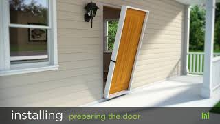 How to Install Prehung Exterior Entry Door [upl. by Yroger]