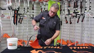 How to feed a Stihl FS 45 Line Trimmer [upl. by Skurnik]