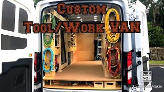 Custom Carpentry ToolWork Van  Designed amp Upfitted by Son of a Carpenter Inc [upl. by Fabrianne694]