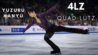 Yuzuru HANYU QUAD LUTZ 4Lz [upl. by Nimocks]