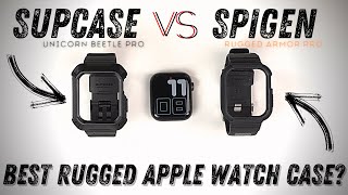 Best Apple Watch Case in 2021 Spigen Rugged Armor Pro VS SUPCASE Unicorn Beetle Pro [upl. by Ainoz]