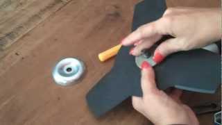 How to attach a blade to you Brush cutter attachment [upl. by Ladiv]