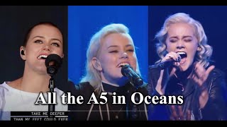 Taya Smith hitting the most high note in Oceans G5  A5  Bb5 [upl. by Ayatnahs261]