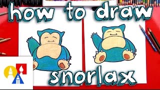 How To Draw Snorlax Pokemon [upl. by Isidor]