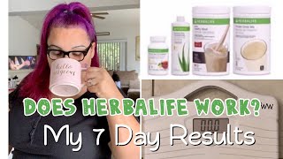 Losing Weight with Herbalife in 7 Days [upl. by Nylrehs]