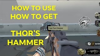 How to Get and Use Thors Hammer Weapon  The Walking Zombie 2 [upl. by Akcinehs]