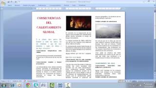 ¿COMO CREAR UN TRIPTICO EN WORD [upl. by Anayia771]