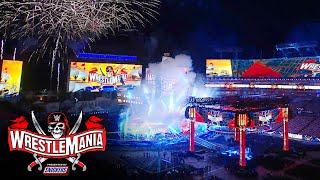 WrestleMania 37 set reveal at Raymond James Stadium [upl. by Ajnot]