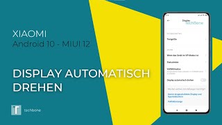 Bildschirm automatisch drehen  Xiaomi Android 10  MIUI 12 [upl. by Suez46]