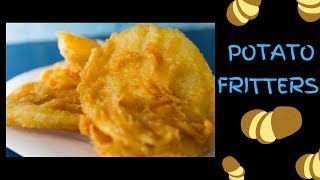 Chip Shop Potato Fritters  Tattie fritters recipe [upl. by Ahsilem]