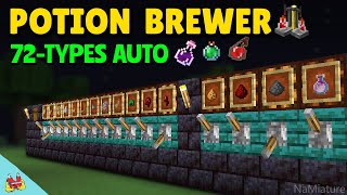 Minecraft EASY Automatic Mega Potion Brewing Station [upl. by Adnuahsor]