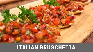 Italian Bruschetta Easy Recipe [upl. by Ahterahs]