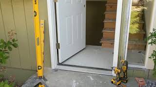 Jeld Wen Front Door Installation  Really crappy products and craftsmanship PART 1 [upl. by Ettennod]