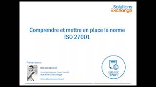 Comprendre et mettre en place la norme ISO 27001 [upl. by Muriah]