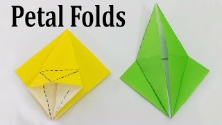 Origami Basics  Petal Folds Tutorial [upl. by Alessandra]