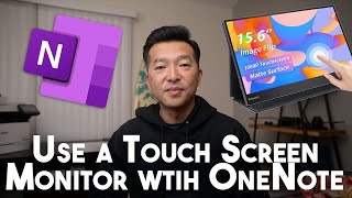 Use a touch screen portable monitor with OneNote Feat Wimaxit Portable Monitor [upl. by Pedrotti]