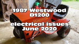 1987 Westwood D1200  Electrical issues  June 2020 [upl. by Liane]