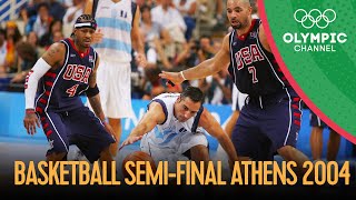 USA v Argentina  Mens Basketball SemiFinal  Athens 2004 Replays [upl. by Bret]