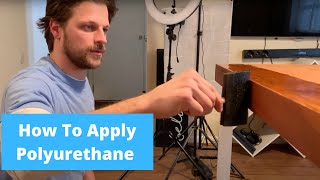 HOW TO APPLY Polyurethane Properly  Polyurethane on Pine wood [upl. by Leynad796]