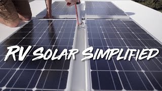 RV Solar Simplified Simple RV Solar Setup [upl. by Aicercal]