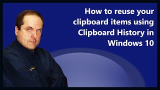 How to reuse your clipboard items using Clipboard History in Windows 10 [upl. by Retsehc]