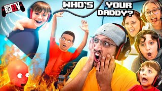 WHOS YOUR DADDY Save the Little Dumb Things FGTeeV 6 Player Challenge [upl. by Lantha357]