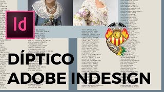 MAQUETACIÓN DÍPTICO  ADOBE INDESIGN TUTORIAL [upl. by Reseda263]