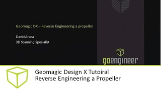 Geomagic Design X Tutorial  Reverse Engineering a Propeller [upl. by Kitrak36]