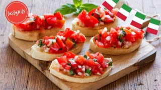 Beste Bruschetta wie in Italien Super lecker amp schnell gemacht [upl. by Yrakcaz7]