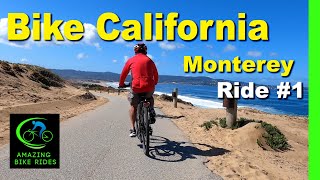 30 Minute Virtual Bike Ride  Monterey California  Beach Ride  Indoor Cycling Workout [upl. by Dag]