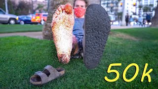 Doing a 50k in Birkenstocks Marathon Birkenstock Review [upl. by Dott]