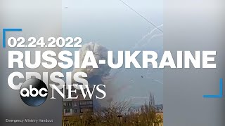 RussiaUkraine Crisis February 24 2022 [upl. by Enaid]