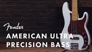 American Ultra Precision Bass  American Ultra Series  Fender [upl. by Kinsley]