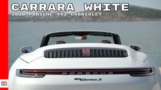 2020 Porsche 992 911 Carrera S Cabriolet  Carrara White [upl. by Geiss143]