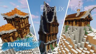 Comment faire des beaux toits variés  Minecraft  TUTO [upl. by Mukul]