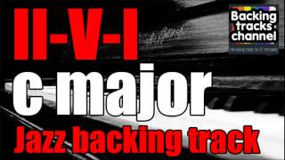 Jazz Backing Track  IIVI  C major [upl. by Dail428]