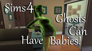 Sims 4 Pregnant Ghost gave birth [upl. by Larner]