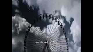 Yves Montand  Sous Le Ciel De Paris with lyrics [upl. by Icats]