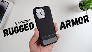 iPhone 14 Pro Case  SPIGEN Rugged Armor MagFit [upl. by Tteraj162]